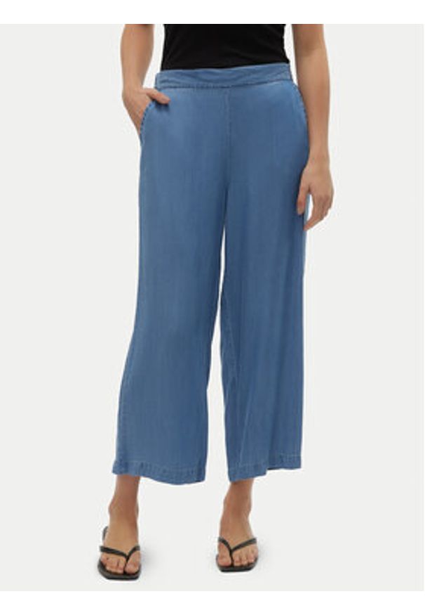 Vero Moda Kuloty Bree 10304861 Niebieski Wide Leg. Kolor: niebieski. Materiał: lyocell