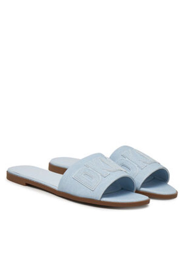 DKNY Klapki Willow K1500528 Niebieski. Kolor: niebieski. Materiał: materiał