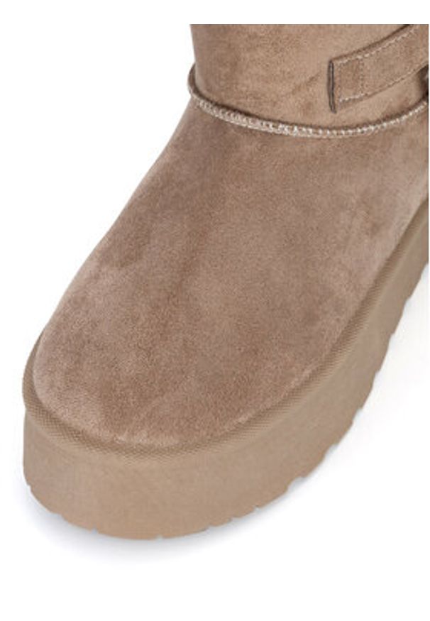 Jenny Fairy Śniegowce WSX23-15 Beżowy. Kolor: beżowy. Materiał: materiał