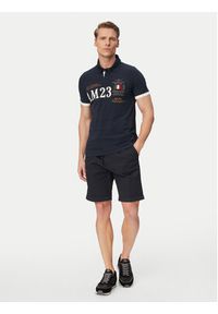 Aeronautica Militare Polo 261PO1916UP00191 Granatowy Regular Fit. Typ kołnierza: polo. Kolor: niebieski. Materiał: bawełna #6