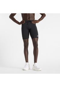 Spodenki męskie New Balance MS51271BK – czarne. Kolor: czarny. Materiał: lycra, poliester, materiał. Długość: krótkie. Sport: fitness #1