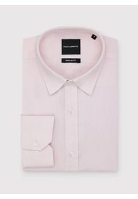 Pako Lorente - PAKO LORENTE - Lniana koszula męska w kolorze różowym. Okazja: na co dzień. Kolor: niebieski, różowy, zielony. Materiał: len. Długość rękawa: długi rękaw. Długość: długie. Wzór: gładki. Sezon: lato. Styl: casual #4