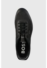 BOSS sneakersy Zayn kolor czarny 50502884. Nosek buta: okrągły. Zapięcie: sznurówki. Kolor: czarny. Materiał: guma #2