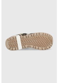 Liu Jo sneakersy Maxi Wonder 24 kolor złoty. Nosek buta: okrągły. Zapięcie: sznurówki. Kolor: złoty. Materiał: guma. Obcas: na platformie