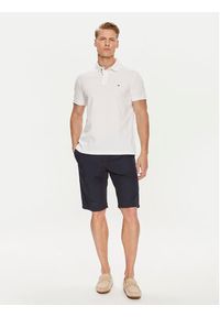 TOMMY HILFIGER - Tommy Hilfiger Polo Palm Under Collar MW0MW34738 Biały Regular Fit. Typ kołnierza: polo. Kolor: biały. Materiał: bawełna #2