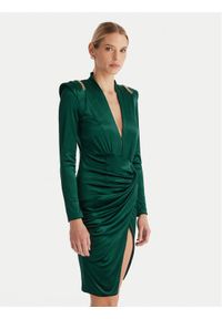 Babylon Sukienka koktajlowa MF204C Zielony Slim Fit. Kolor: zielony. Materiał: syntetyk. Styl: wizytowy #1