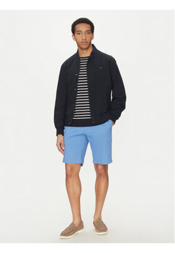 TOMMY HILFIGER - Tommy Hilfiger Szorty materiałowe Harlem MW0MW23568 Błękitny Regular Fit. Kolor: niebieski. Materiał: bawełna