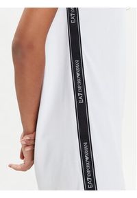 EA7 Emporio Armani Sukienka letnia 3DTA61 TJ6SZ 1100 Biały Slim Fit. Kolor: biały. Materiał: bawełna. Sezon: lato #4