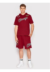 Mitchell & Ness Szorty sportowe SHORAJ19075 Czerwony Regular Fit. Kolor: czerwony. Materiał: syntetyk. Styl: sportowy