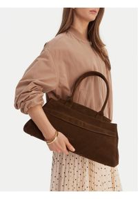 Gino Rossi - GINO ROSSI Torebka EO-LA224-19156A Brązowy. Kolor: brązowy. Materiał: zamszowe, skórzane #1