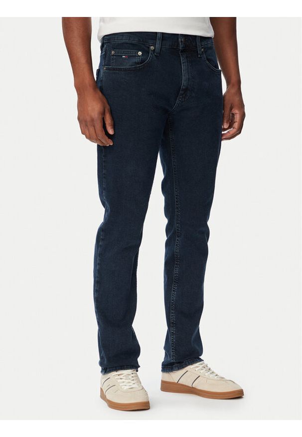 Tommy Jeans Jeansy Scanton DM0DM21213 Granatowy Slim Fit. Kolor: niebieski
