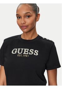 Guess T-Shirt W5GI15 K8FQ4 Czarny Regular Fit. Kolor: czarny. Materiał: bawełna