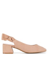 Clara Barson Czółenka LH2002-2 Beżowy. Kolor: beżowy. Materiał: materiał #1