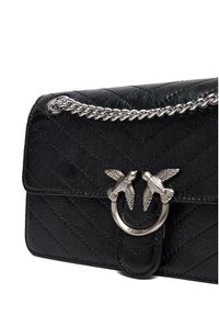 Pinko - PINKO Torebka Love One Light Mini Al 25-26 PLTT 106173 A2JC Czarny. Kolor: czarny. Materiał: skórzane #5