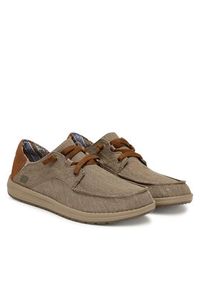 skechers - Skechers Półbuty Melson - Planon 210116/TPE Beżowy. Kolor: beżowy. Materiał: materiał #4