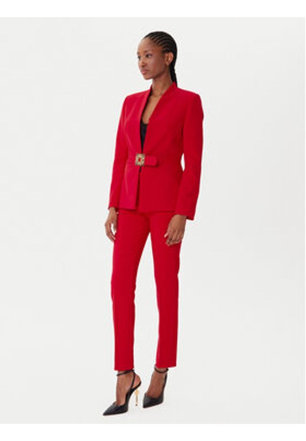 Rinascimento Chinosy CFC0126225003 Czerwony Slim Fit. Kolor: czerwony. Materiał: syntetyk