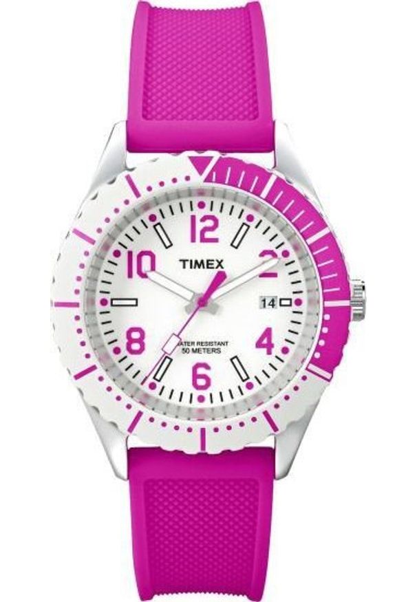 Zegarek Timex Zegarek damski Timex T2P005 różowy. Kolor: różowy