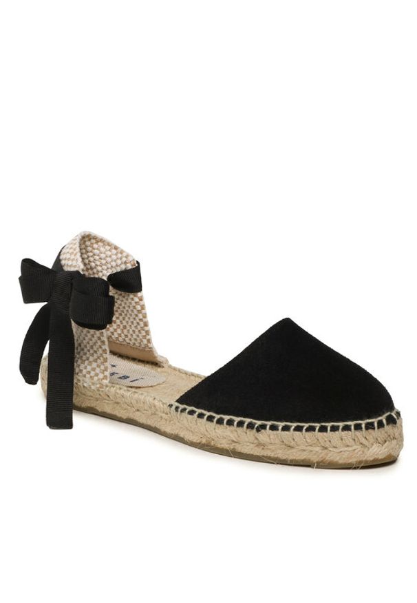 Manebi Espadryle Valencia Espadrilles K 1.0 P0 Czarny. Kolor: czarny. Materiał: zamsz, skóra