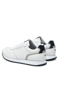 TOMMY HILFIGER - Tommy Hilfiger Sneakersy New Runner Eva Mix Lth Flag FM0FM05453 Biały. Kolor: biały. Materiał: skóra #4