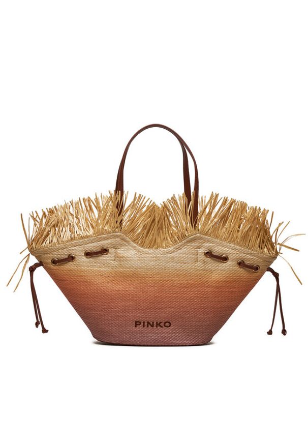 Pinko Torebka Pagoda Extra Shopper . PE 24 PLTT 102911 A1R6 Beżowy. Kolor: beżowy