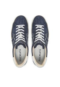 Premiata Sneakersy Steven Var 6643 Granatowy. Kolor: niebieski. Materiał: skóra, zamsz #6