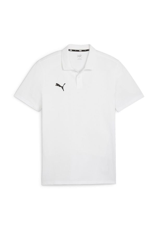 Koszulka sportowa męska Puma Team Goal Casuals. Typ kołnierza: polo. Kolor: czarny, biały, wielokolorowy. Materiał: bawełna. Sport: piłka nożna