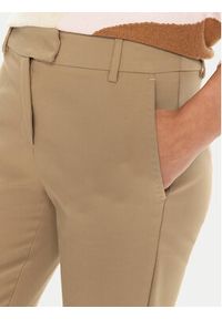 Marella Chinosy Incom 2423136041 Brązowy Regular Fit. Kolor: brązowy. Materiał: syntetyk, bawełna