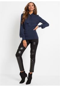 bonprix - Cienki sweter z miękkiej mieszanki wiskozy. Kolor: niebieski. Materiał: wiskoza #3