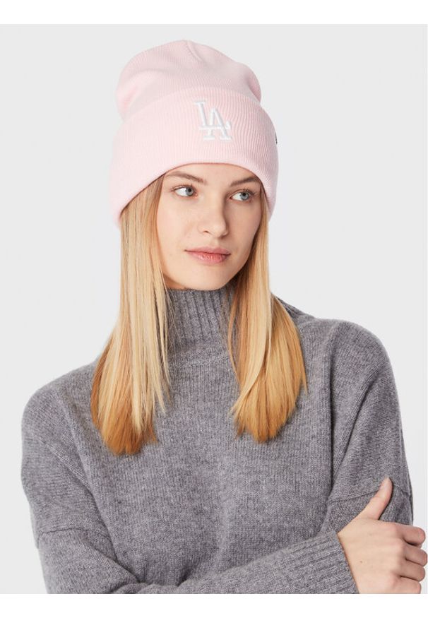 47 Brand Czapka Mlb Los Angeles Dodgers Haymaker 47 Cuff Knit B-HYMKR12ACE-PK Różowy. Kolor: różowy. Materiał: akryl, materiał