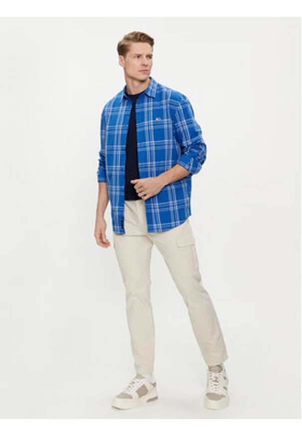 Tommy Jeans Spodnie materiałowe Austin DM0DM18940 Beżowy Slim Fit. Kolor: beżowy. Materiał: bawełna