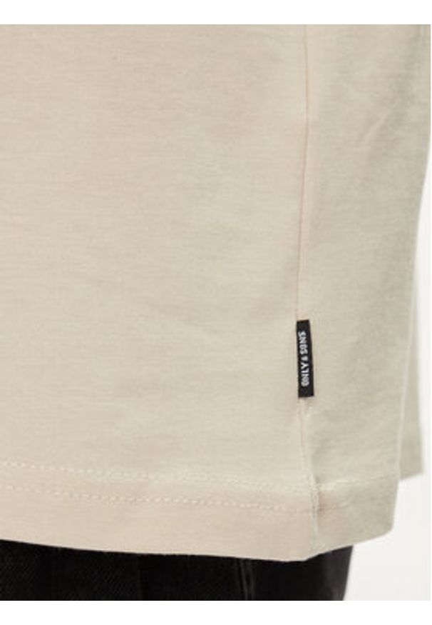 Only & Sons T-Shirt Banksy 22024752 Beżowy Relaxed Fit. Kolor: beżowy. Materiał: bawełna