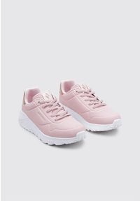 skechers - Buty do chodzenia dla dzieci Skechers Mve One Lite. Zapięcie: sznurówki. Kolor: różowy. Materiał: syntetyk, tkanina, materiał. Szerokość cholewki: normalna. Sport: turystyka piesza