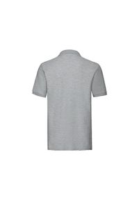FRUIT OF THE LOOM - Męska Koszulka Polo Premium. Typ kołnierza: polo. Kolor: szary