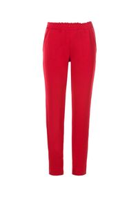 Born2be - Czerwone Spodnie Dresowe Felyera. Kolor: czerwony. Materiał: dresówka. Długość: długie #5