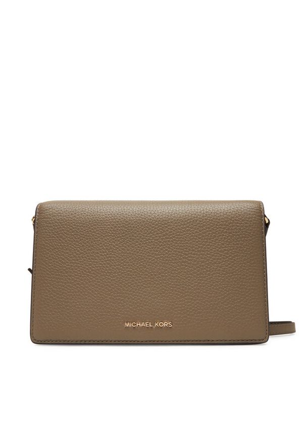 MICHAEL Michael Kors Torebka Jet Set Medium 32S4GJ6C6L Beżowy. Kolor: beżowy. Materiał: skórzane