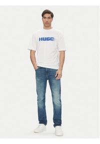 Hugo - HUGO T-Shirt Nalax 50543493 Biały Regular Fit. Kolor: biały. Materiał: bawełna #4