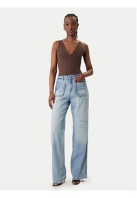 Just Cavalli Jeansy 80PAB5T3 CDWCD Niebieski Straight Fit. Kolor: niebieski #2