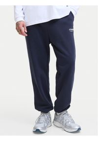 Jack & Jones - Jack&Jones Spodnie dresowe Kane Soho 12278943 Granatowy Regular Fit. Kolor: niebieski. Materiał: bawełna