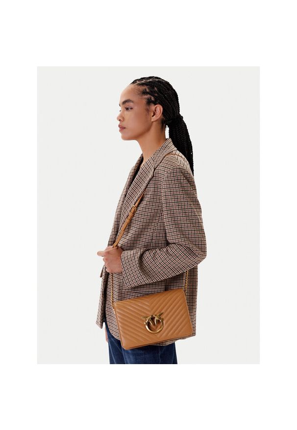 Pinko - Torebka PINKO. Kolor: brązowy