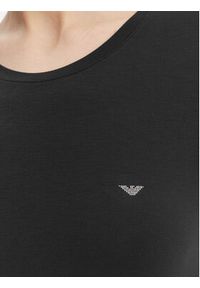 Emporio Armani T-Shirt EW000408 AF19024 UC001 Czarny Regular Fit. Kolor: czarny. Materiał: bawełna #4