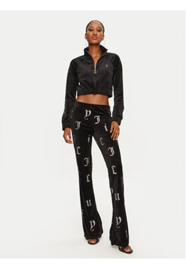 Juicy Couture Bluza Tasha JCWCT24305 Czarny Slim Fit. Kolor: czarny. Materiał: syntetyk