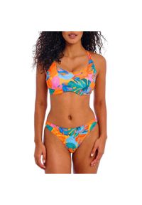 FREYA ACTIVE - Damski top do kostiumu kąpielowego Freya Aloha coast. Kolor: żółty, wielokolorowy. Wzór: kolorowy