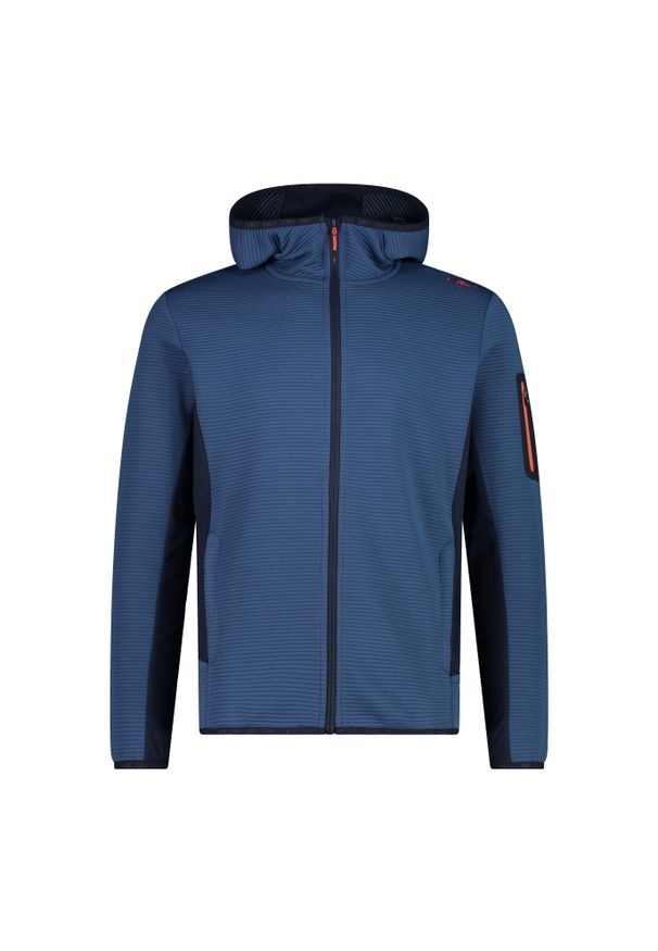 Bluza męska turystyczna CMP 34E7577. Kolor: niebieski. Materiał: polar. Sport: turystyka piesza