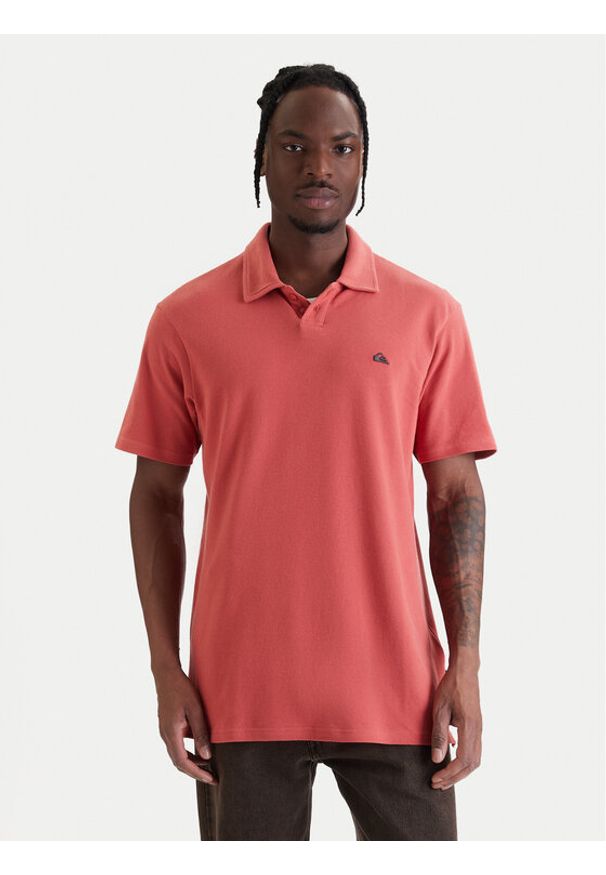 Quiksilver Polo Mw Pique Polo EQYKT04392 Bordowy Regular Fit. Typ kołnierza: polo. Kolor: czerwony. Materiał: bawełna