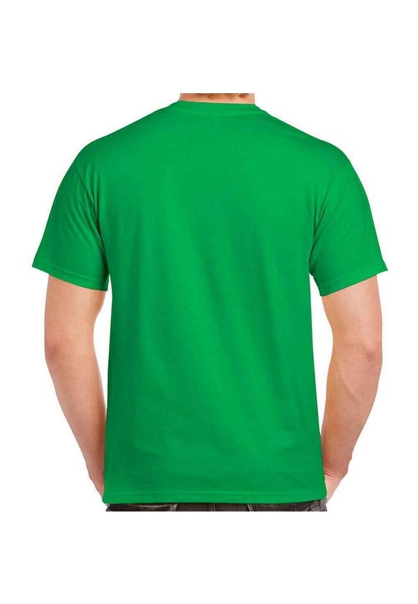 GILDAN - Ultra Bawełniana Koszulka Unisex Dla Dorosłych. Kolor: zielony. Materiał: bawełna