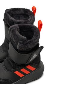 Adidas - adidas Śniegowce Winterplay I IF1715 Czarny. Kolor: czarny. Materiał: skóra