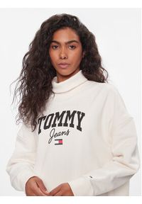 Tommy Jeans Sukienka dzianinowa New Varisty DW0DW16462 Biały Relaxed Fit. Kolor: biały. Materiał: bawełna #3