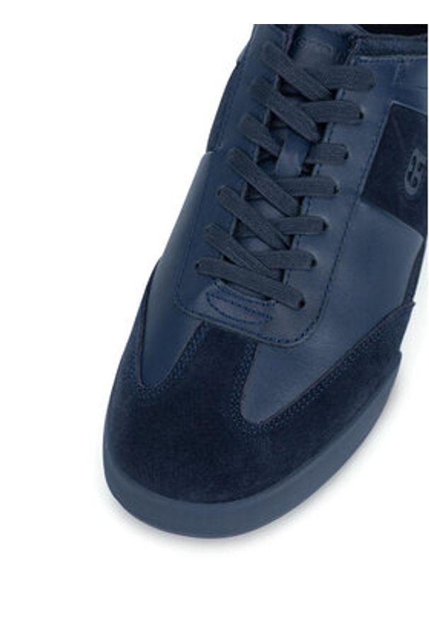 Gino Rossi Sneakersy CARLO-01 124AM Granatowy. Kolor: niebieski. Materiał: zamsz, skóra