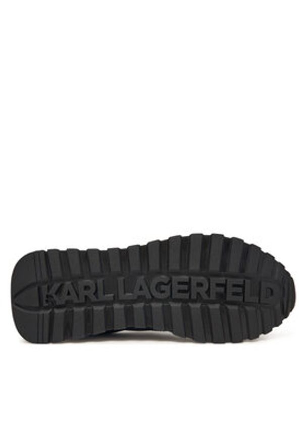 Karl Lagerfeld - KARL LAGERFELD Sneakersy Kairo KL61131N Czarny. Kolor: czarny. Materiał: skóra