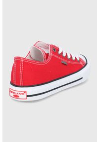 Cross Jeans tenisówki damskie kolor czerwony. Nosek buta: okrągły. Zapięcie: sznurówki. Kolor: czerwony. Materiał: guma #5